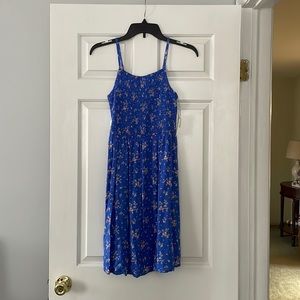 SO blue floral dress